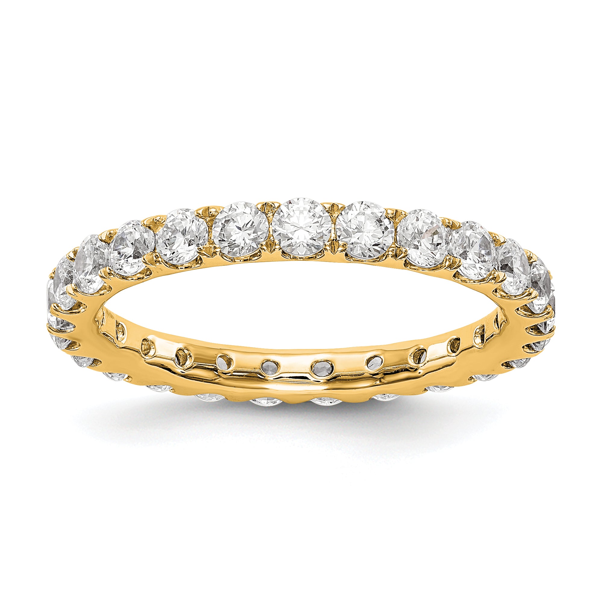 14K Lab Grown Diamond VS/SI FGH Eternity Band - Sophia Jewelers