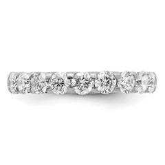 True Origin 14K White Gold 3 carat Lab Grown Diamond VS+ F+ Size 7 Complete Eternity Band