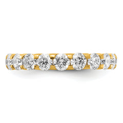 True Origin 14K Yellow Gold 3 carat Lab Grown Diamond VS+ F+ Size 7 Complete Eternity Band