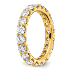 True Origin 14K Yellow Gold 3 carat Lab Grown Diamond VS+ F+ Size 7 Complete Eternity Band