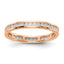 14k Rose Gold 1/2 carat Lab Grown Diamond VS/SI+ G+ Complete Channel Set Size 9 Eternity Band