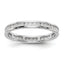 14k White Gold 1/2 carat Lab Grown Diamond VS/SI+ G+ Complete Channel Set Size 9 Eternity Band