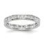 14k White Gold 1 carat Lab Grown Diamond VS/SI+ G+ Complete Channel Set Eternity Band - Sophia Jewelers
