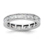 14k White Gold 2 carat Lab Grown Diamond VS+ F+ Princess Complete Channel Set Eternity Band, Size 8–8.5 - Sophia Jewelers