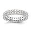 Lab-Grown Diamond Eternity Band in 14K White Gold, 4.6mm (2 ct. tw.), Size 7.5 - Sophia Jewelers