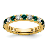 14K CAX ct Lab-Grown Diamond Gemstone Band
