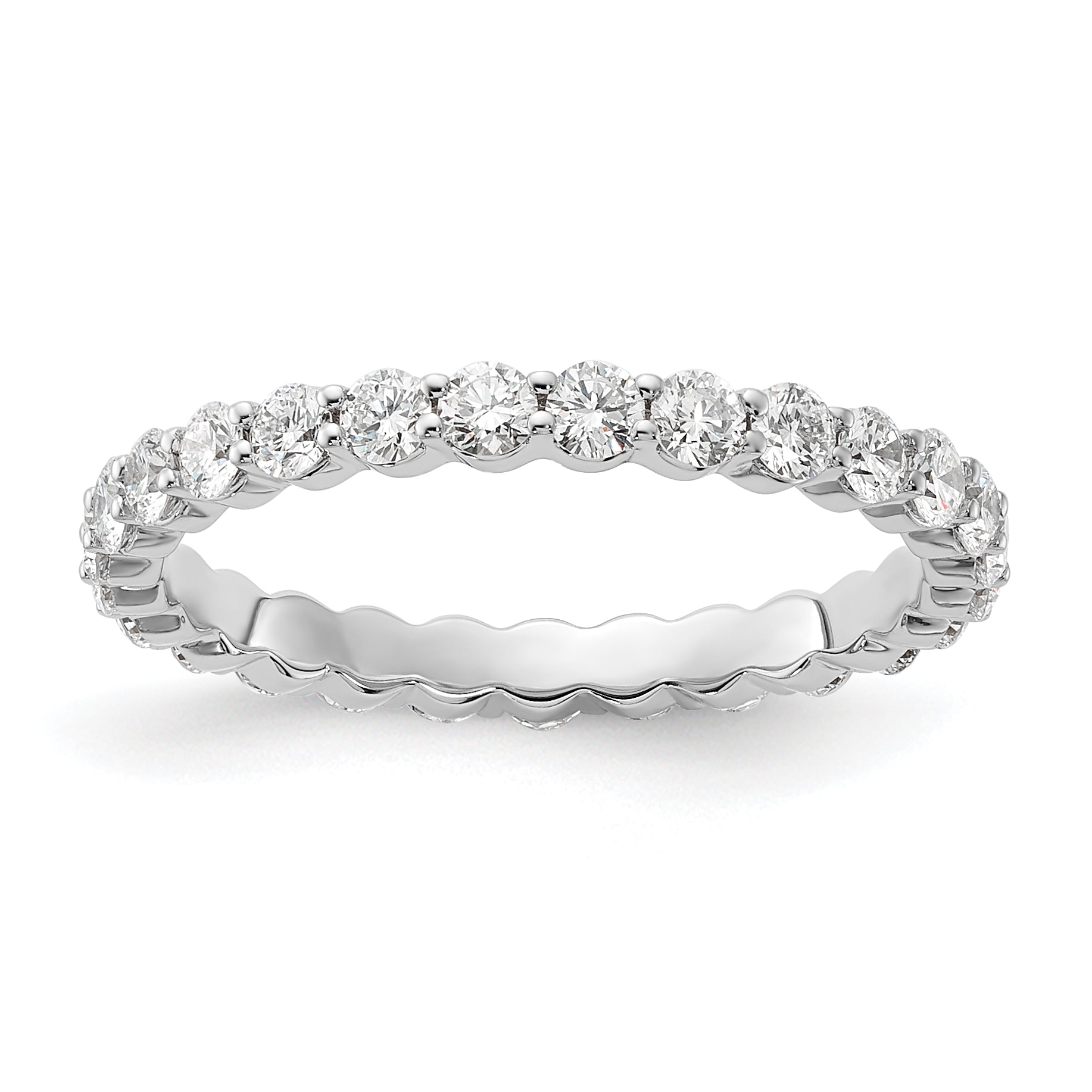 14K 1 ct Lab-Grown Diamond Eternity Band