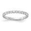 14k 1 carat Lab Grown Diamond VS+ F+ Round Complete Channel Set Size 9 Eternity Band