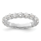 14K 2 ct Lab-Grown Diamond Eternity Band