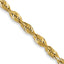 14K 2.25mm Ultra Diamond-cut Rope with Lobster Clasp Chain