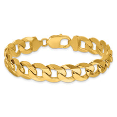14k 12.0mm Flat Beveled Curb Chain