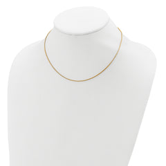 SS Gold-plat 1.1mm Round Snake 1in+1in Adjustable Chain