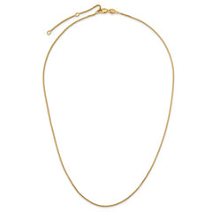 SS Gold-plated .95mm Box 1in+1in Adjustable Chain