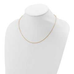 SS Gold-plat Polished/Dia-cut 1.4mm Cable 1in+1in Adjustable Chain