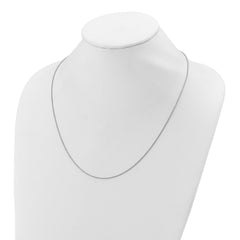 Sterling Silver Rh-plated Polished/Diamond-cut Adjustable Chain