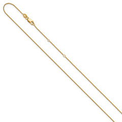 Sterling Silver Gold-plated 1.1mm Rolo 1in+1in Adjustable Chain