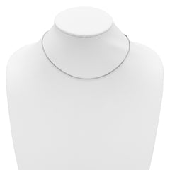 SS Rh-plated 1.5mm Box 1in+1in Adjustable Chain