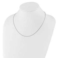 Sterling Silver RH-plated Adjustable 1.1mm Snake Chain