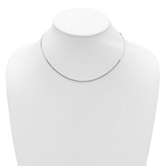 SS RH-plated 1.2mm D/C Square Snake 1in+1in Adjustable Chain