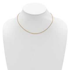 Sterling Silver Gold-plated 1.5mm Spiga 1in+1in Adjustable Chain