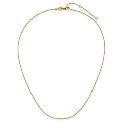 Sterling Silver Gold-plated .85mm D/C Spiga 1in+1in Adjustable Cha