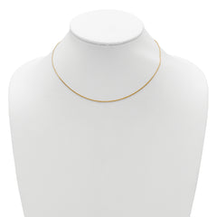 Sterling Silver Gold-plated 1mm D/C Spiga 1in+1in Adjustable Chain