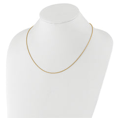 Sterling Silver Gold-plated Adjustable 1.4mm D/C Rope Chain