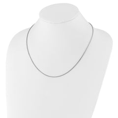 Sterling Silver RH-plated Adjustable 1.6mm Snake Chain