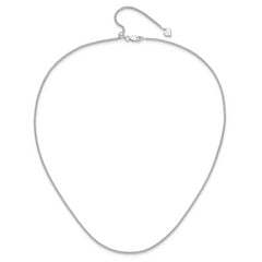 Sterling Silver RH-plated Adjustable 1.6mm Spiga Chain