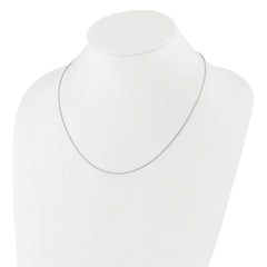 Sterling Silver RH-plated Adjustable .95mm Snake Chain