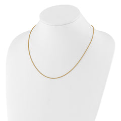 Sterling Silver Gold-plt Adjustable 1.45mm D/C Square Spiga Chain