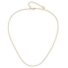 Sterling Silver Gold-plated Adjustable .95mm Rolo Chain