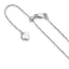 Sterling Silver RH-plated Adjustable .95mm Singapore Chain