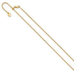 Sterling Silver Gold-plated Adjustable 1.75mm Cable Chain