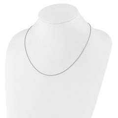 Sterling Silver RH-plated Adjustable 1.2mm Popcorn Chain