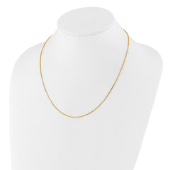 Sterling Silver Gold-plated Adjustable 1.1mm Box Chain