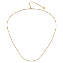 Sterling Silver Gold-plated Adjustable .95mm Snake Chain