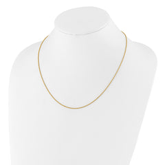 Sterling Silver Gold-plated Adjustable 1.35mm Loose Rope Chain