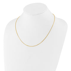 Sterling Silver Gold-plated Adjustable 1.2mm D/C Square Snake Chai