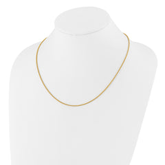 Sterling Silver Gold-plated Adjustable 1.6mm Spiga Chain