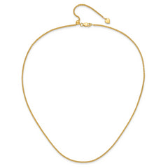 Sterling Silver Gold-plated Adjustable 1.6mm Spiga Chain