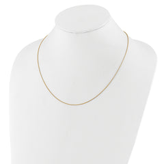 Sterling Silver Gold-plated Adjustable .95mm D/C Spiga Chain