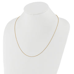 Sterling Silver Gold-plated Adjustable .95mm D/C Spiga Chain