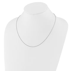 Sterling Silver RH-plated Adjustable 1.3mm Rolo Chain