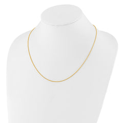 Sterling Silver Adjustable Gold-plated 1.3mm Spiga Chain