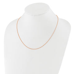 Sterling Silver Adjustable Rose Gold-plated 1.3mm Spiga Chain