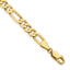 14K Yellow Gold Solid Figaro Chain Necklace 5.25mm