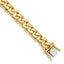 14K 8mm Hand Polished Curb Link with Box Catch Clasp Bracelet