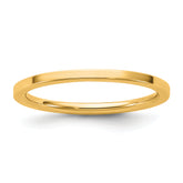 14KY 1.5mm Standard Flat Comfort Fit Band Size 9.5