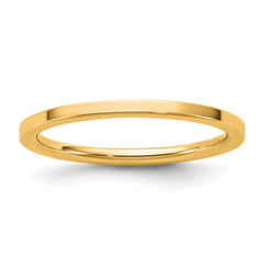 14KY 1.5mm Standard Flat Comfort Fit Band Size 9.5